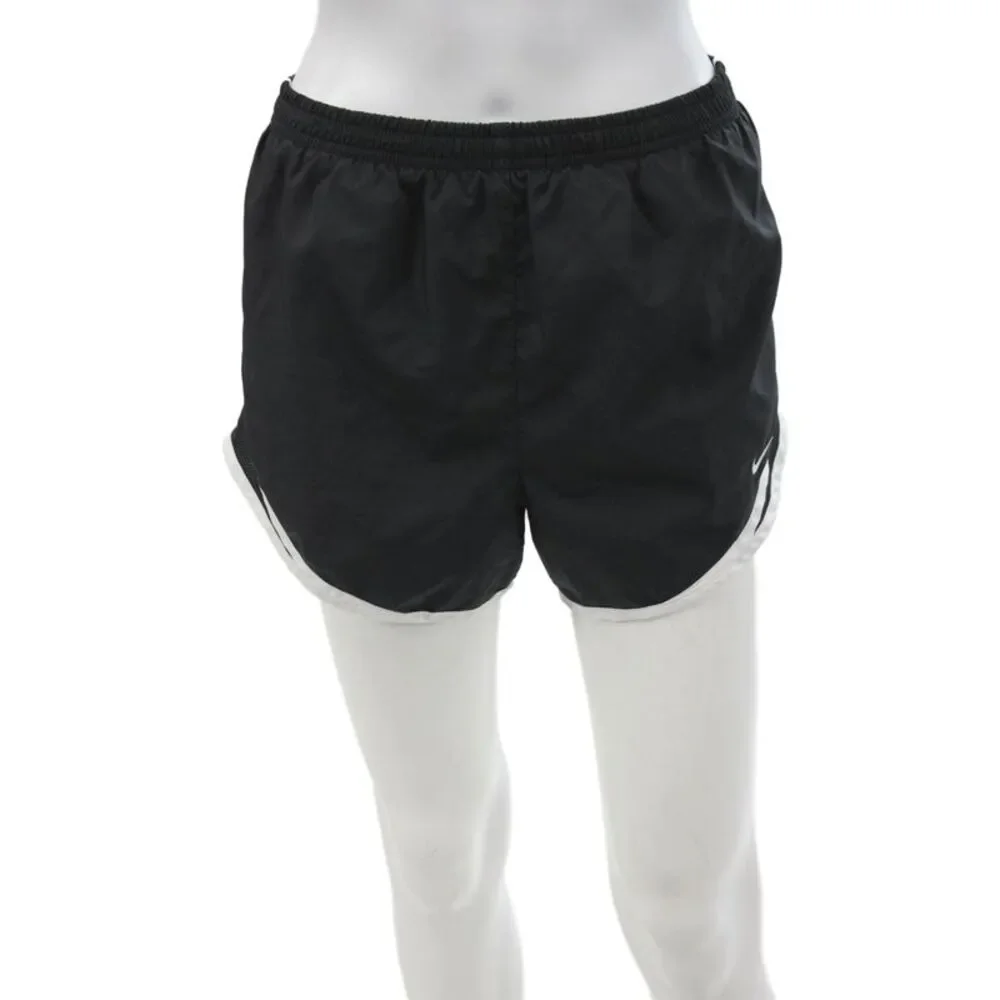 Nike Unisex Sports Shorts Black 100% Polyester Solid Size M